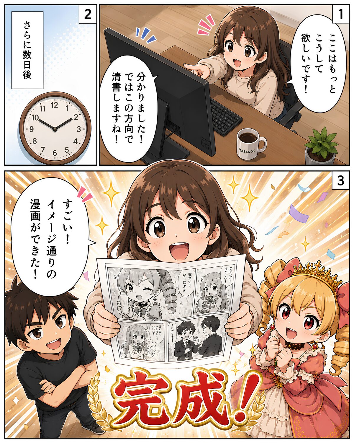 制作から納品までの流れ 3枚目